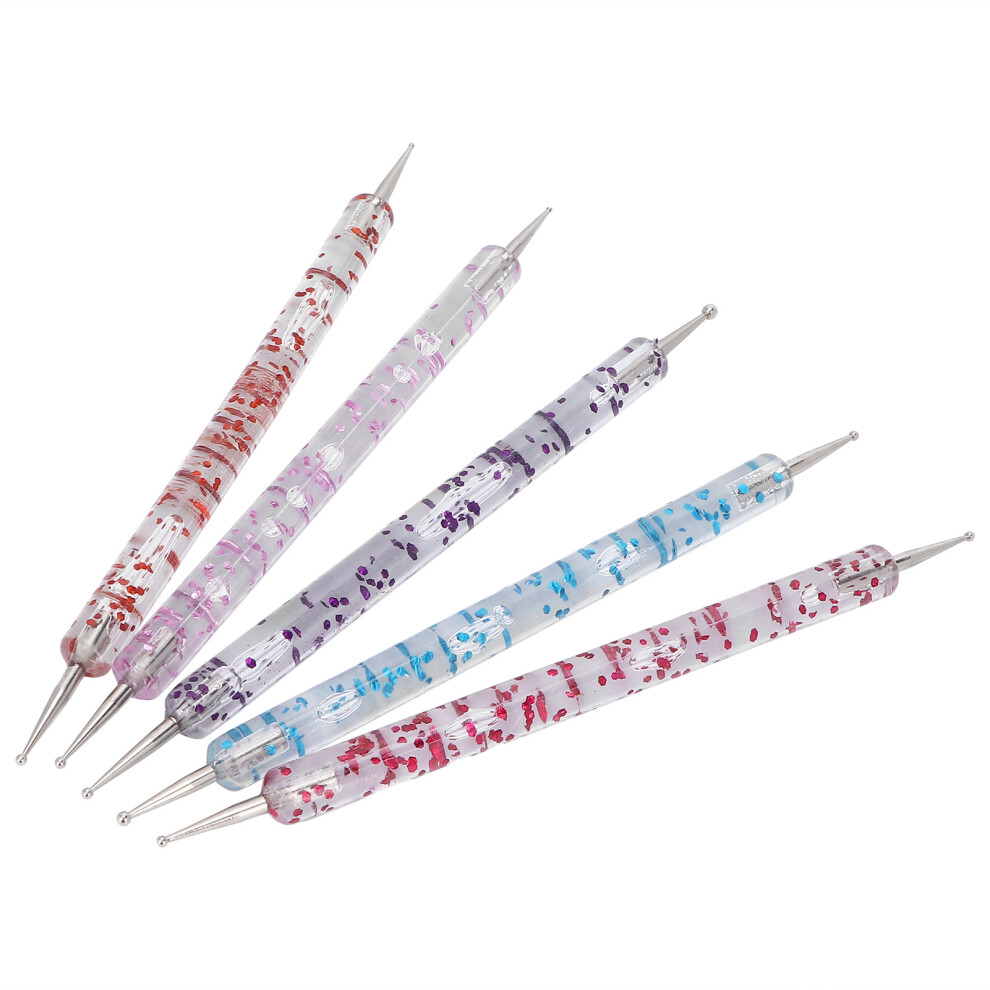5pcs Nail Dotting Pen Kit for DIY Nail Art, Portable | Acrylic