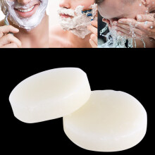 2PCS Handmade Mustache Shaving Soap Cream Foam Moisturizing Barber Tool