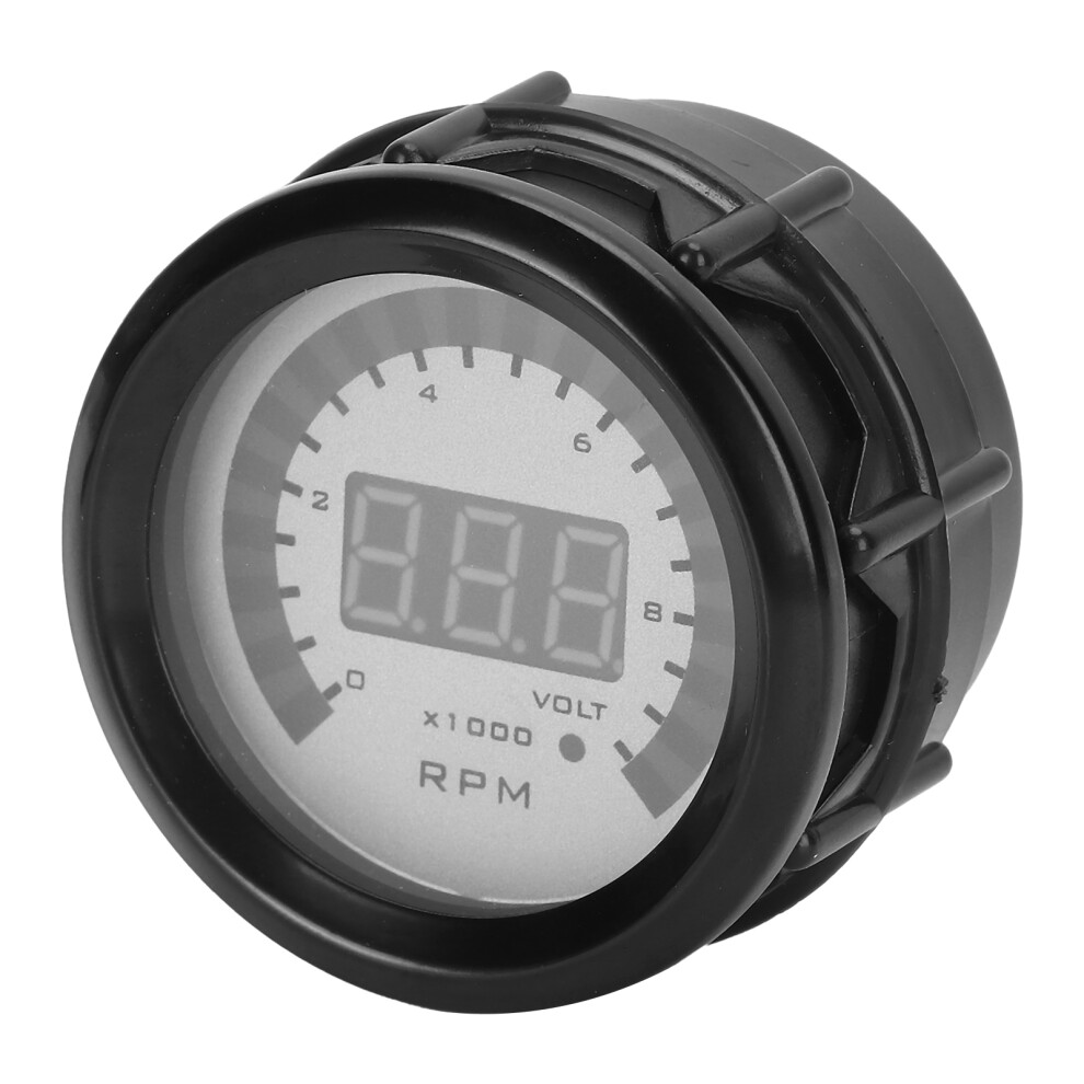 Digital 52Mm Rpm Tachometer 0Â9999 For 12V 4/6/8 Cylinder Gasoline Vehicles 5011358503346