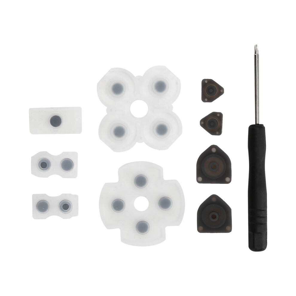 Conductive Silicone Rubber Pad Set With Screwdriver For Ps4 Controller 3561358504321