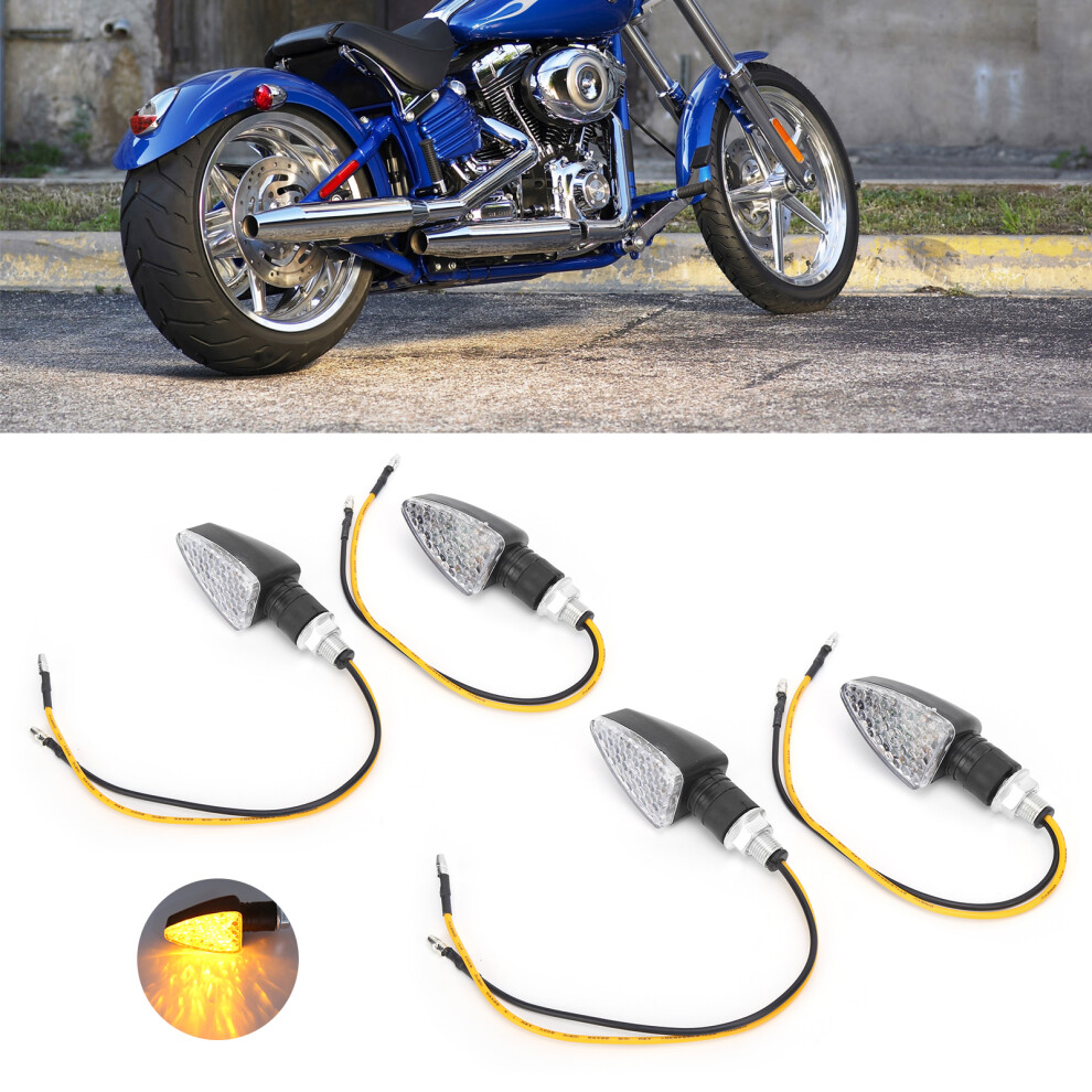 4Pcs 12V 1.5W Triangle Motorcycle Signal S For Dirt Bikes & Scooters Light 4651358504595