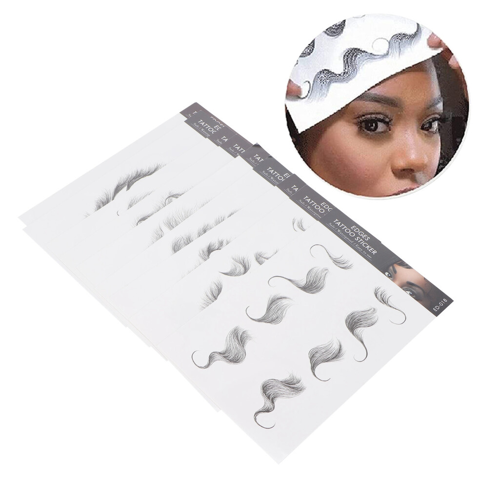 DIY Hair Tattoo Stickers Set â Waterproof Fake Hairline EA-010 to EA-018