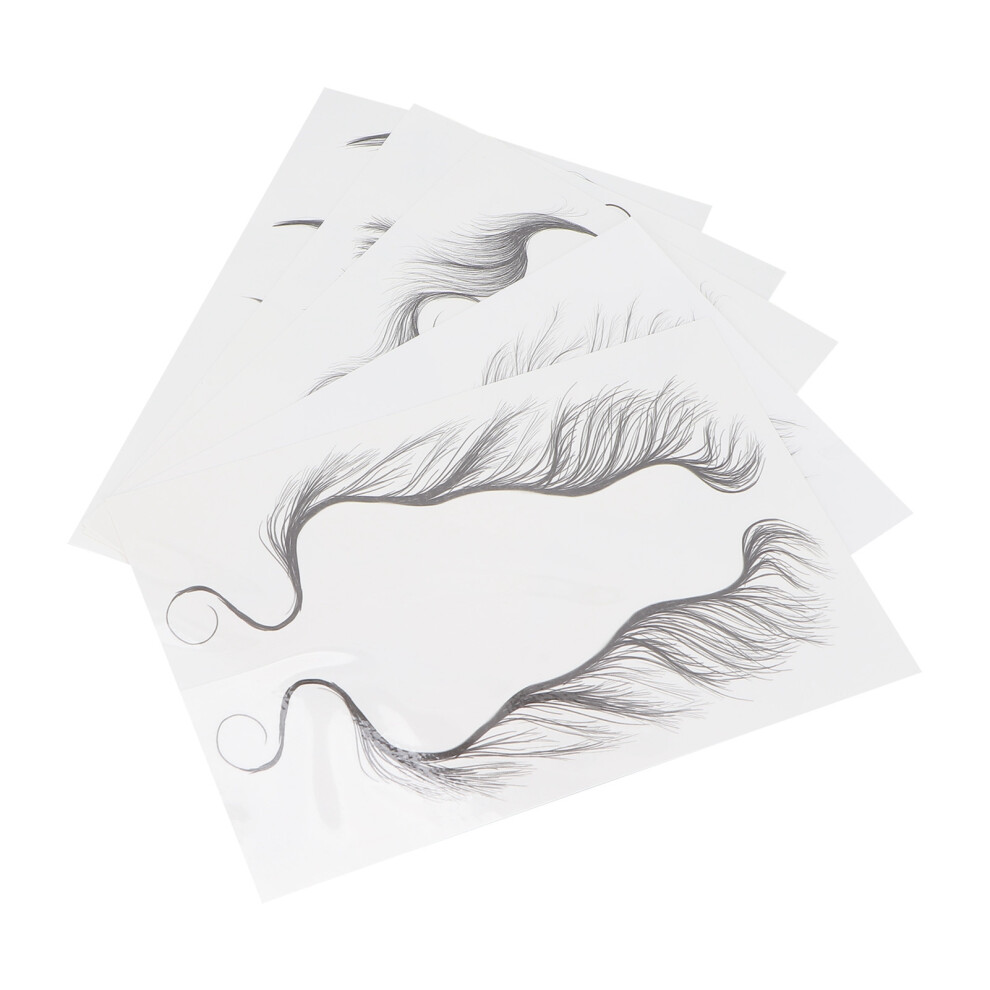 Create Trendy Styles with 5Pcs Fake Hairline Tattoo Stickers for Daily Use