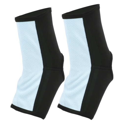 Breathable Muay Thai MMA Ankle Support Wraps, L Size Grey 1