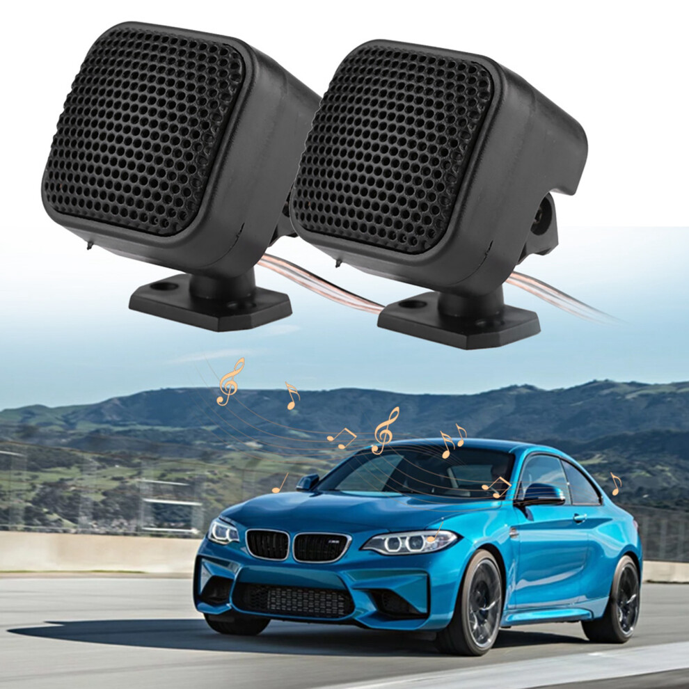 2Pcs Car Small Square Speaker 500W Loud Audio Music Tweeter Louder Sound 9311358511799