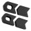 4 pezzi copri-pedivella in silicone nero 14