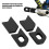 4 pezzi copri-pedivella in silicone nero 4