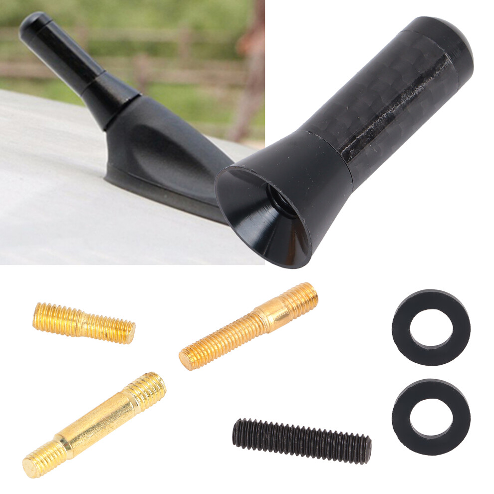Car Antenna 3.5Cm Short Aluminium Alloy Carbon Fiber Universal Modification 5081358512297