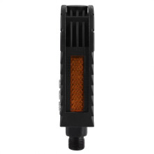 Pedali pieghevoli per bici in lega di alluminio nera 10x7x7cm