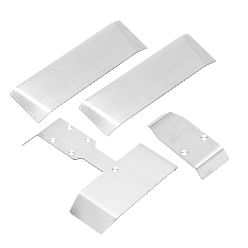 Chassis Armor Stainless Steel Protector For Traxxas E-Revo & Slash Vxl 1/16 Rc Car Silver 3401358513322