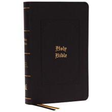 KJV Personal Size Large Print Reference Bible Vintage Series Black Lea