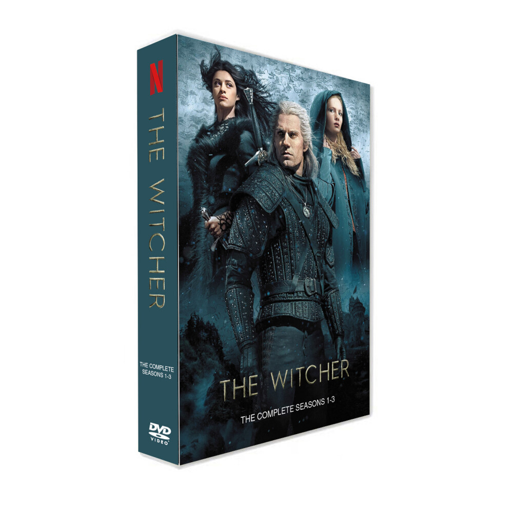 The Witcher Season 1-3 Movie Collection DVD(English) Box Set- 9 Discs