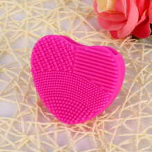 Silicone Make-up-Pinsel-Reiniger-Pad - Foundation- & Puderpinsel-Waschbrett (Rosé)