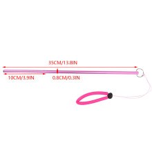 Scuba Diving Aluminum Alloy Tickle Pointer Stick with Measurement & Lanyard (Pink)