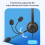 3,5 mm kabelgebundenes Computer-Headset mit 12