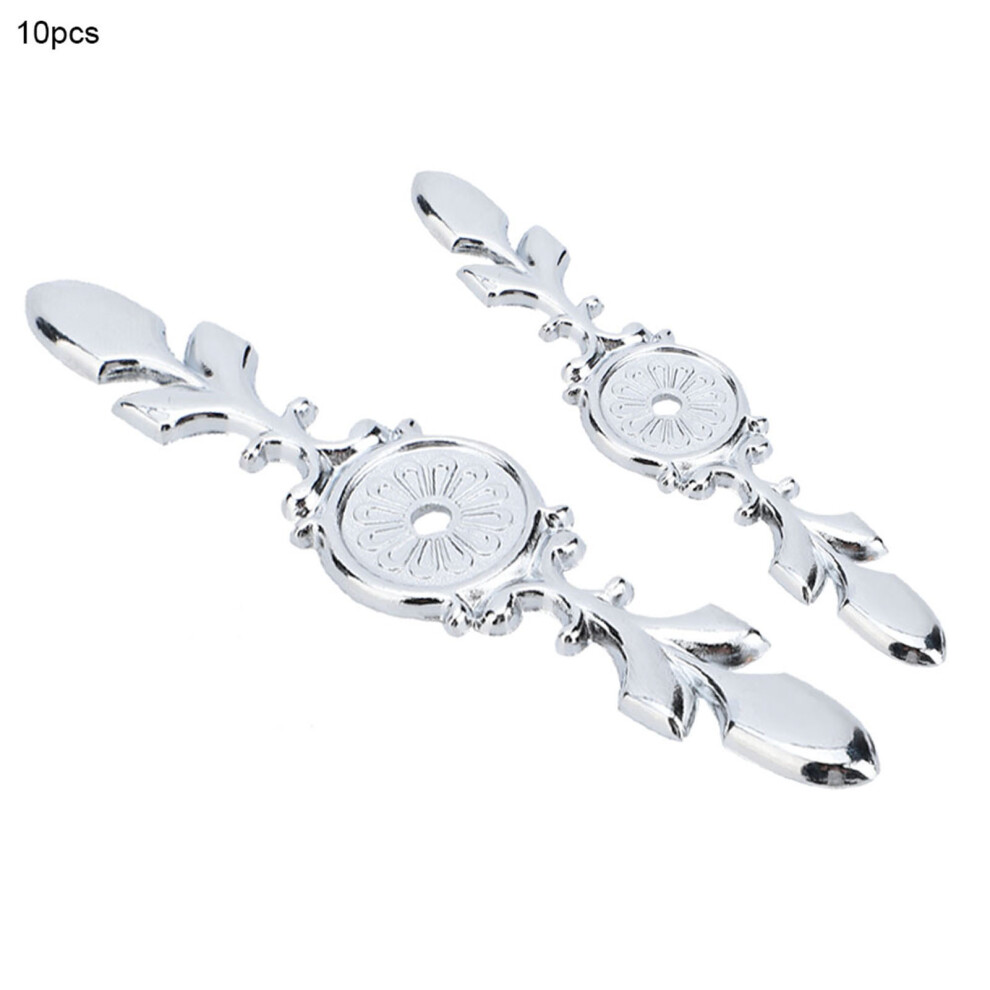 10Pcs Zinc Alloy Retro Cabinet Handle Back Plate 120Mm Bronze/Silver 8001358517273