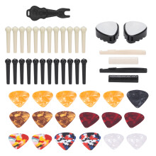 Modello ABS+Metal Set per chitarra: perni del ponte e plettri