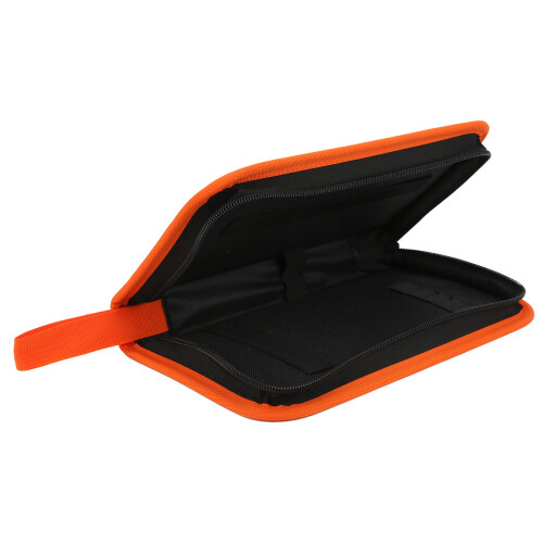 Guitar Maintenance Tool Bag Orange Portable Storage Case with Multiple Pockets