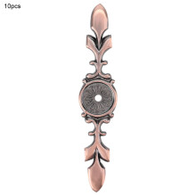 10pcs Retro Zinc Alloy Cabinet Handle Back Plates for Doors & Drawers