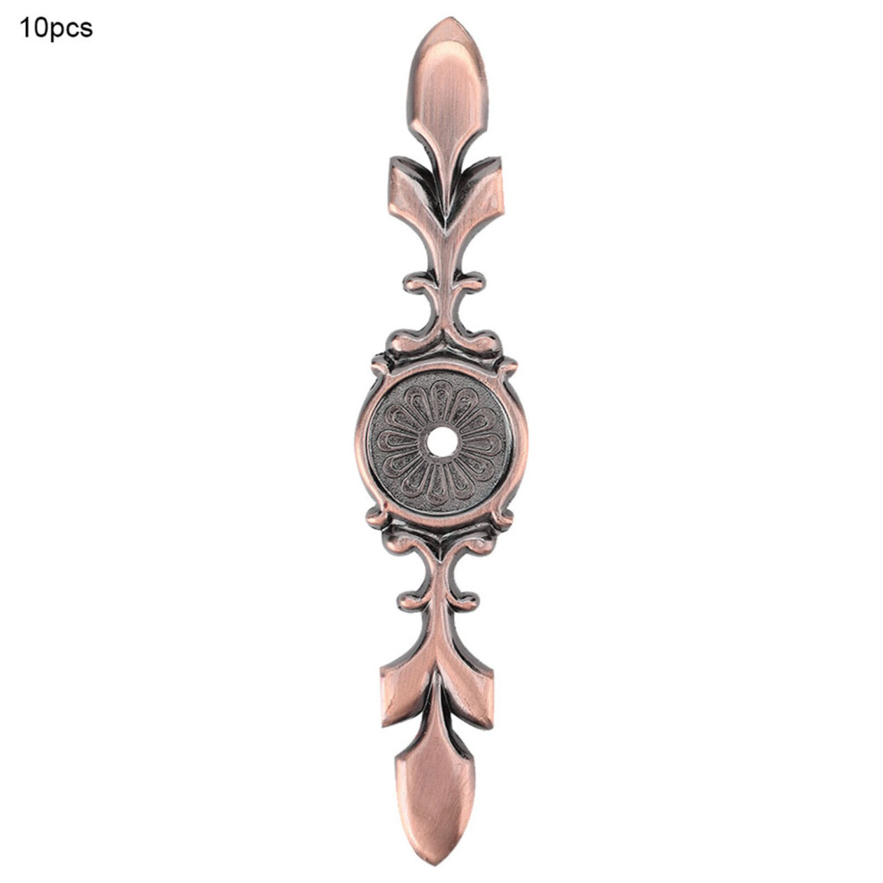 10Pcs Retro Zinc Alloy Cabinet Handle Back Plates For Doors & Drawers 7641358517241