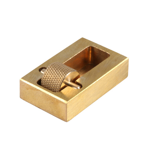 Messing-Leder-Färbeöl-Roller-Box-Anwender - DIY-Bastelwerkzeug mit Ersatz-Roller 1