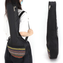 4-saitiger Banjo-Stütztasche Ethno-Style Baumwolle 63,5x26,5x7,5 cm
