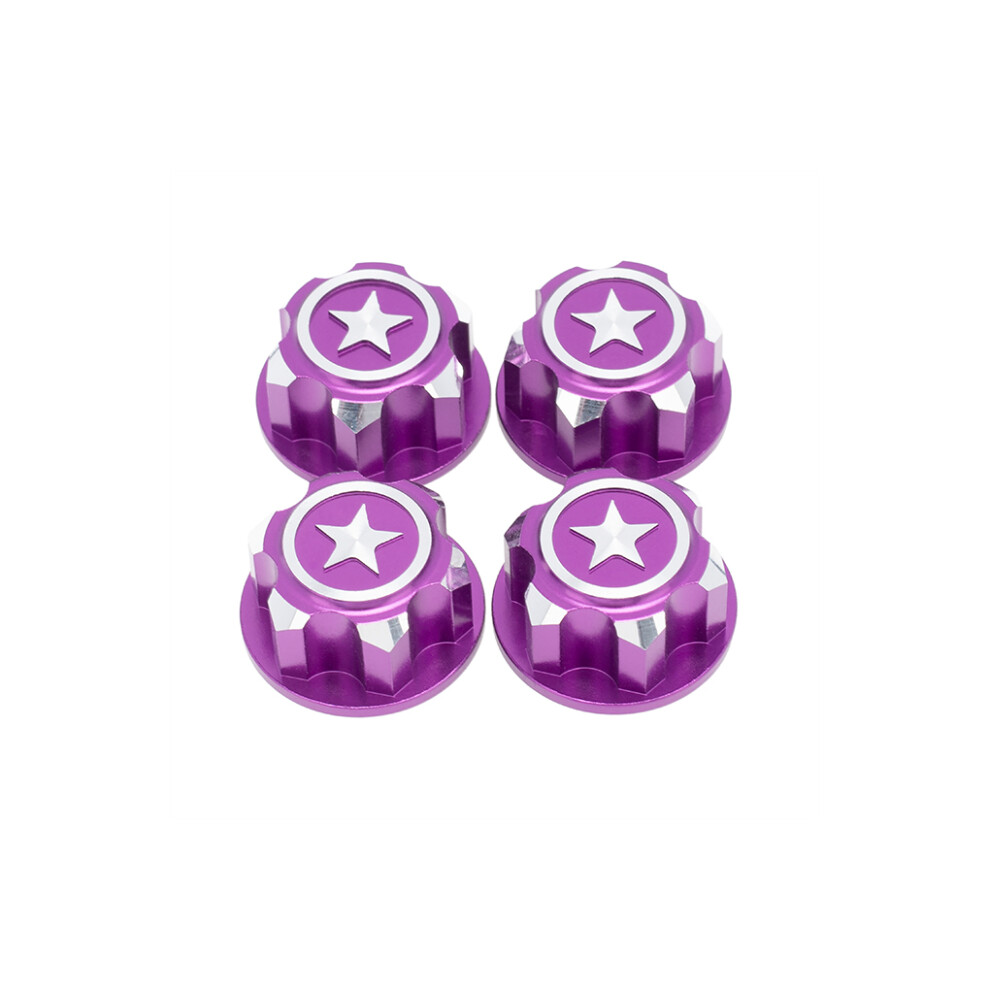 (Purple) 4PCS/Packs Wheel Nuts Dustproof Hubcap Threaded Wheel Cover Caps Nuts-image-OPC-PMSB5QB-NEW