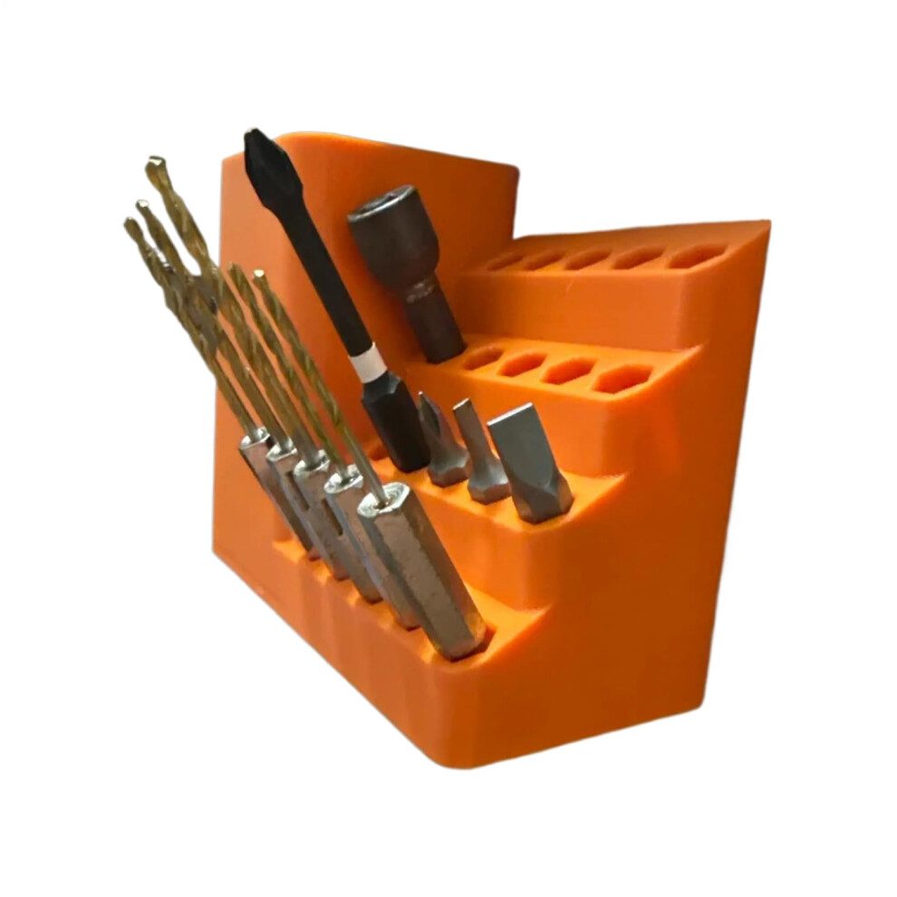 Hex Bit Organizer Screwdriver Head Holder Box For Hex Shank Bits Repairman Plumber Garage Basement 9067246567484