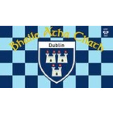 Ireland County DUBLIN 5 x 3 ft CHEQUERED Flag County  English & Irish