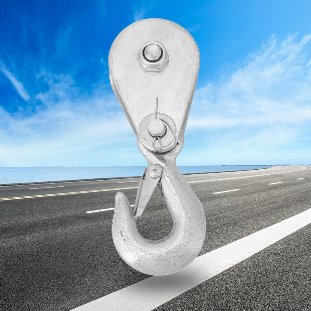 Heavy Duty Steel Rope Pulley Block 1Pcs 0.5 Ton Single Wheel Lifting Equipment 4631358519737
