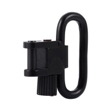 Schwarze Stahl Schnell abnehmbare Sling-Schwenks für Gewehr, Ringdurchmesser 1cm