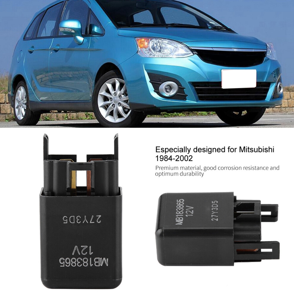 Mb183865 12V Auto Relay Module For Mitsubishi Chrysler Dodge Plymouth Black 7651358521308