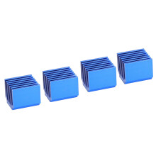 4 Stück Aluminum Blaue Mini-Kühlkörper mit Wärmeleitband für TMC 2100/2208 LV8729