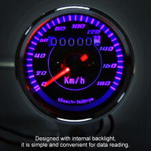 12V Motorcycle Backlit Digital LED Odometer Speedometer Universal