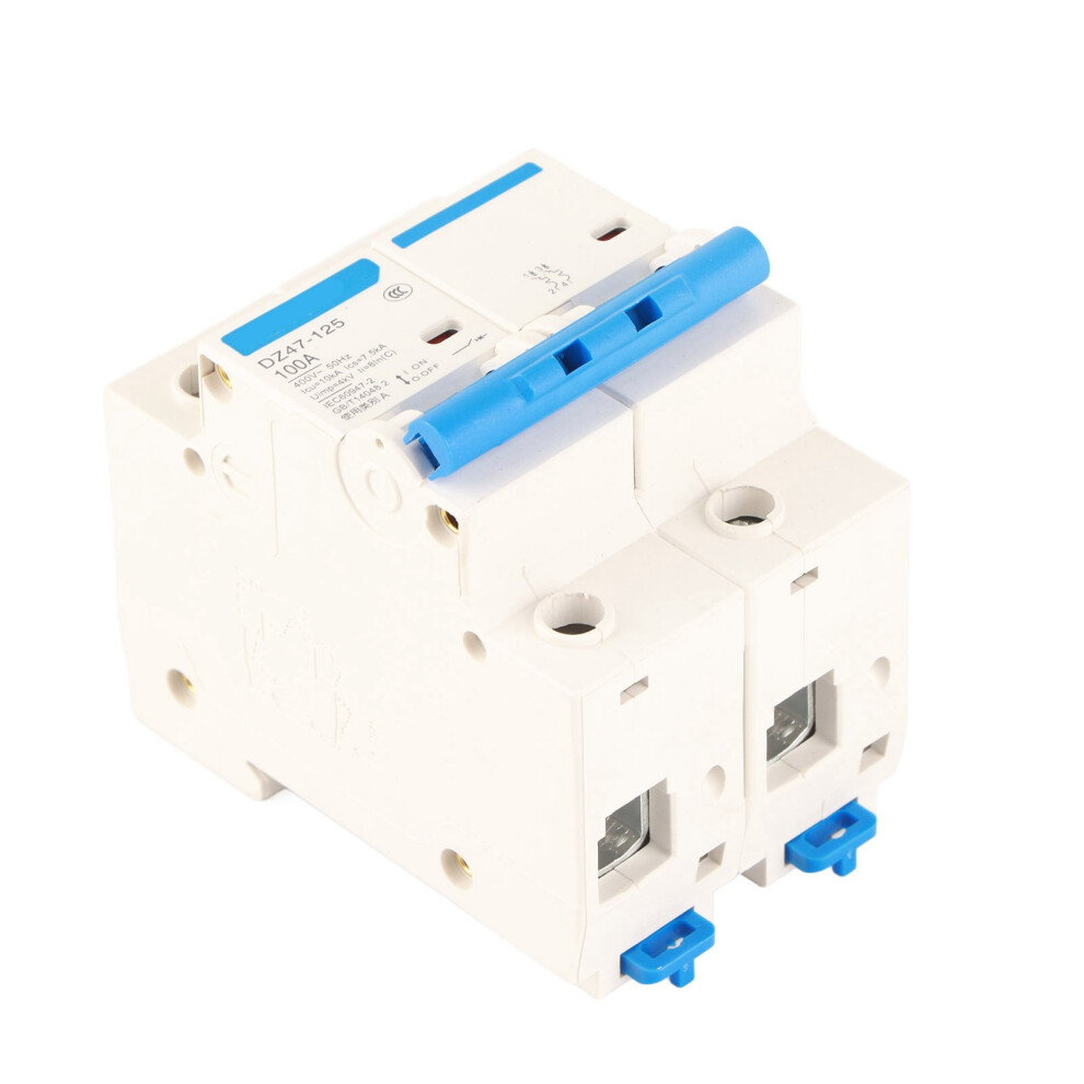 Reliable 400V 100A Dz47-125 2P Circuit Breaker For Overload Protection 8011358522405