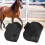 4pcs Horse Tendon Boots Lightweight, Adjustable, Black, Medium 16