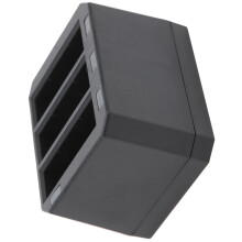 3-Kanal-Ladegerät für Action-Kamera-Akku, 4,35 V 1,4 A, Schwarz