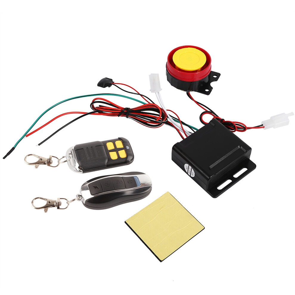 Motorcycle Bike Anti Theft Security Alarm System 12V Remote Control 7901358531501