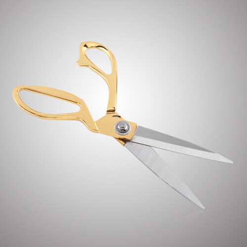 Gold Handle Stainless Steel Tailor Scissors Sharp Blades 8.5 Inch Cutting Tool 2
