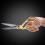 Gold Handle Stainless Steel Tailor Scissors Sharp Blades 8.5 Inch Cutting Tool 4