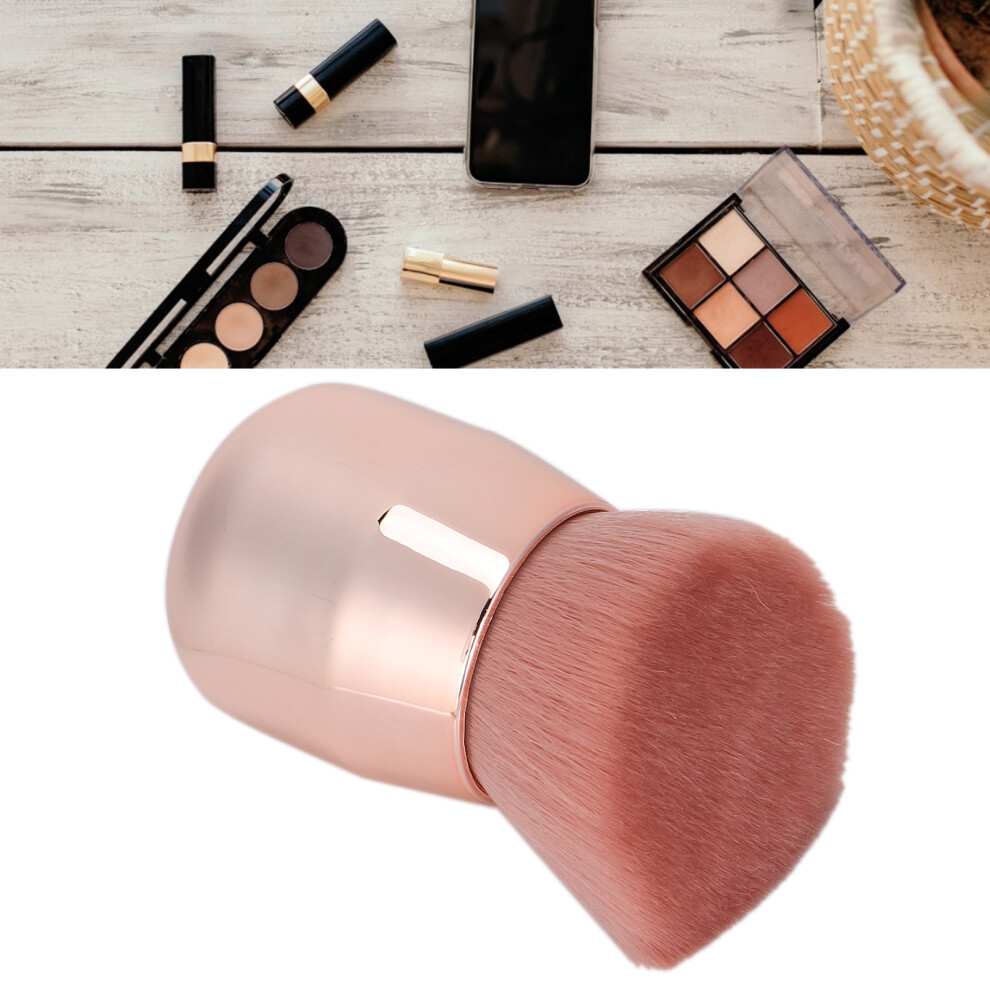 Makeup Brush with Angled Soft Hair for Bronzer and Loose Powder Application