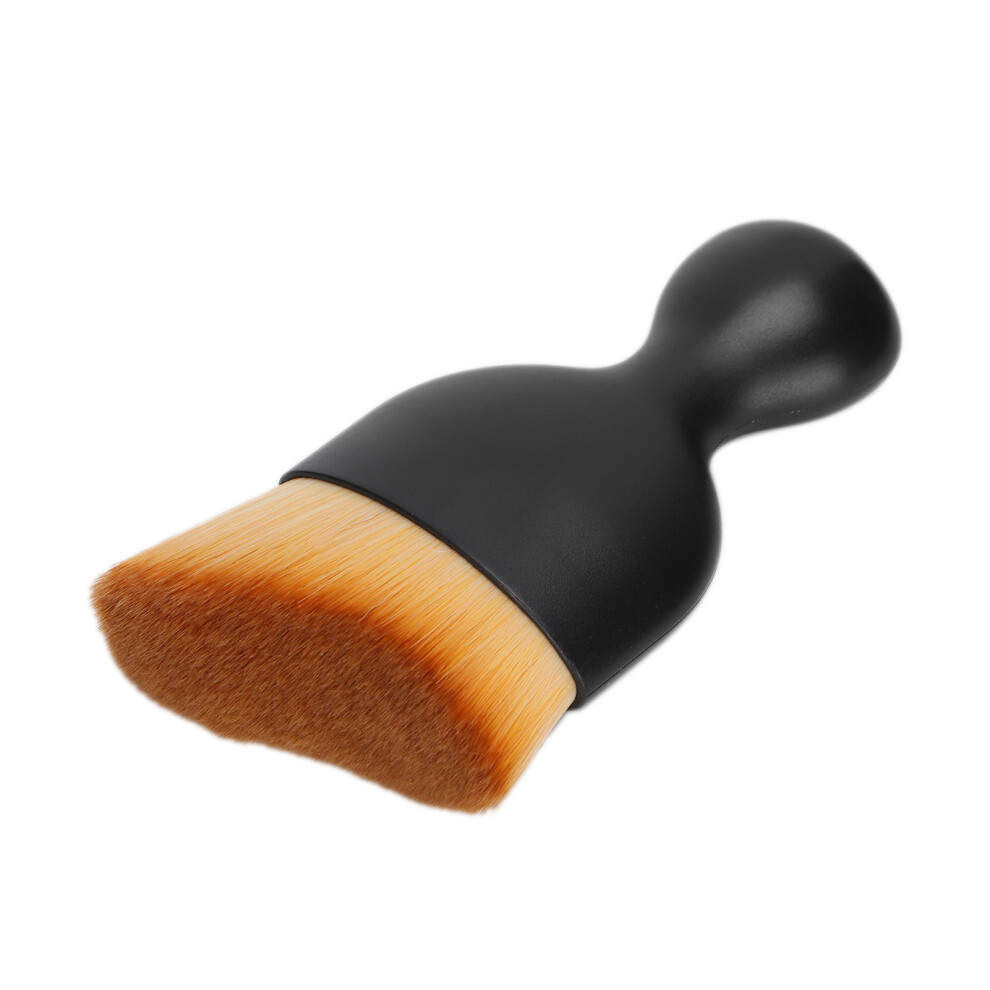 Brown Ergonomic Makeup Brush For Liquid Foundation Saves Time & Product