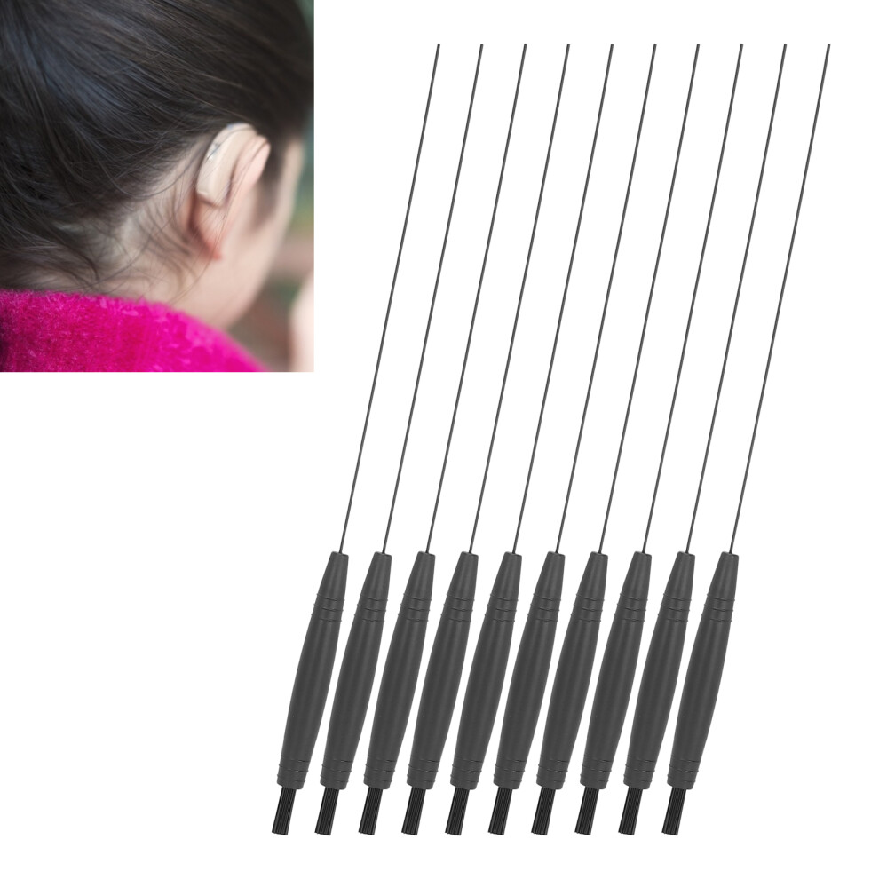 Portable 10Pcs Hearing Amplifier Cleaning Kit for Easy Maintenance