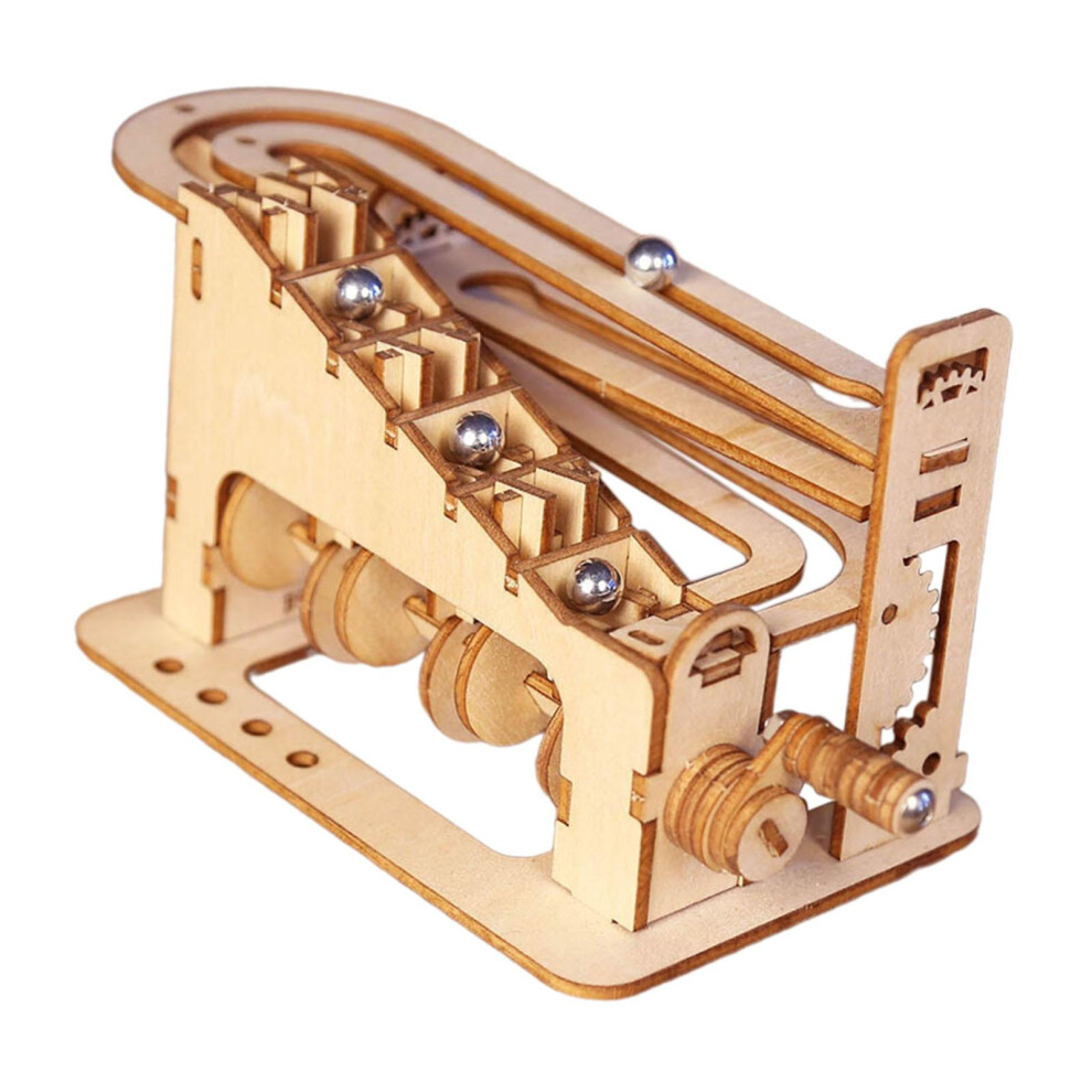 Marble Run Model Building Kits 3D Wooden Puzzle for Children Boys