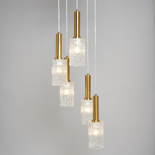 Visconte Hugo Cluster Pendant 5 Light - Black 2