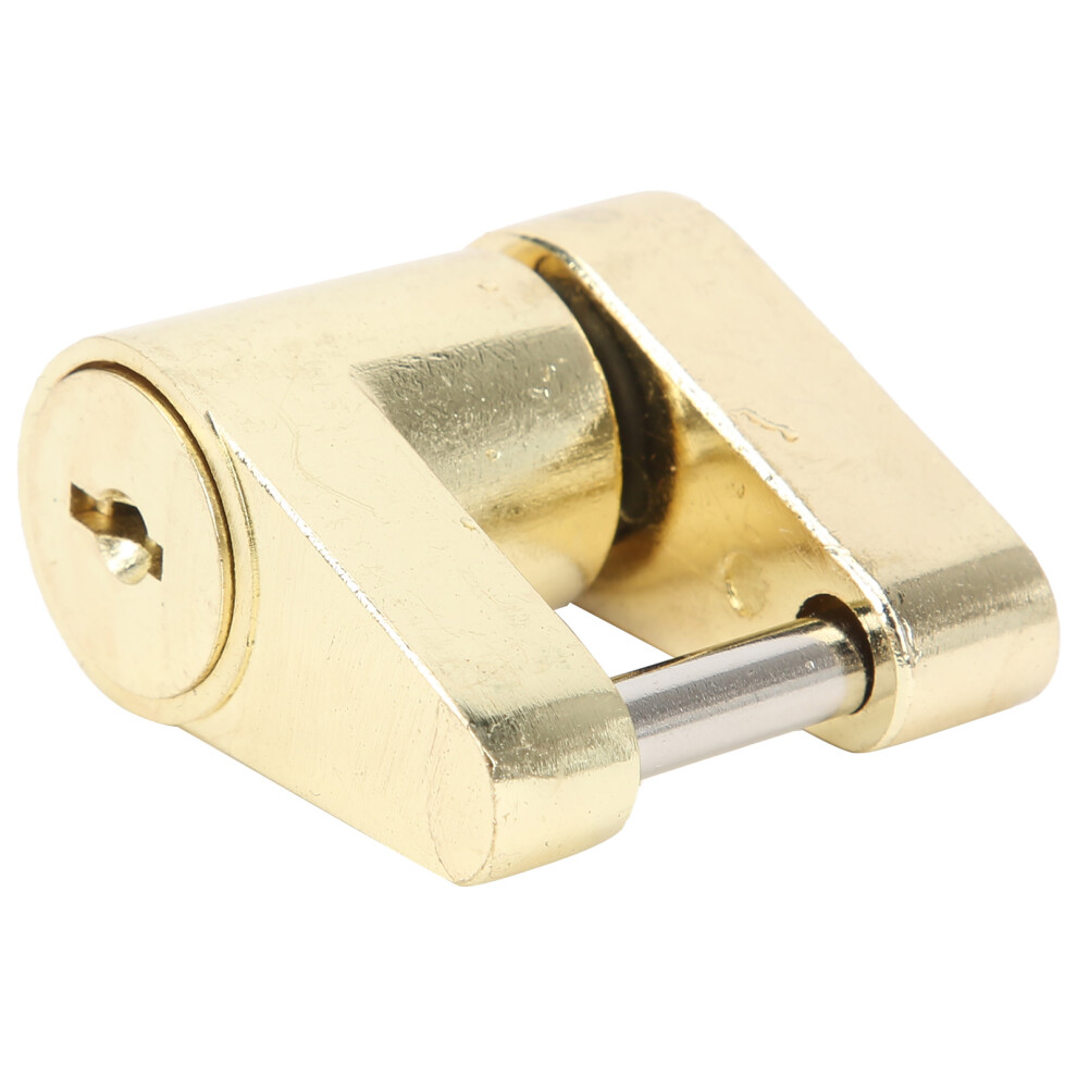 Small Trailer Lock Secure Anti-Theft Device Universal 45Mm Golden 8471358533779