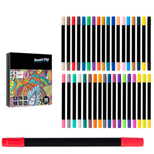 36er-Pack Acrylfarbenmarker, leuchtendes