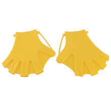 Silikon Wasserabweisende Schwimmhandschuhe 20x19cm Gelb