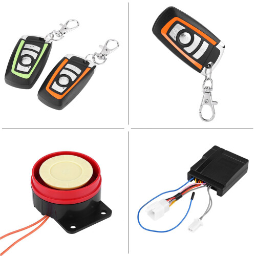 Motorcycle Anti-Theft Alarm System with Remote, Waterproof, 125dB 2