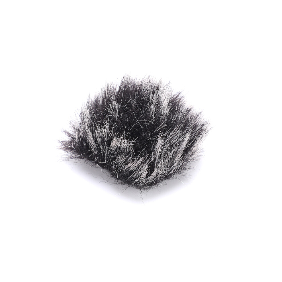 Furry Windscreen Microphone Cover 0.5Cm Lavalier Microphone Muff Black 8761358534327